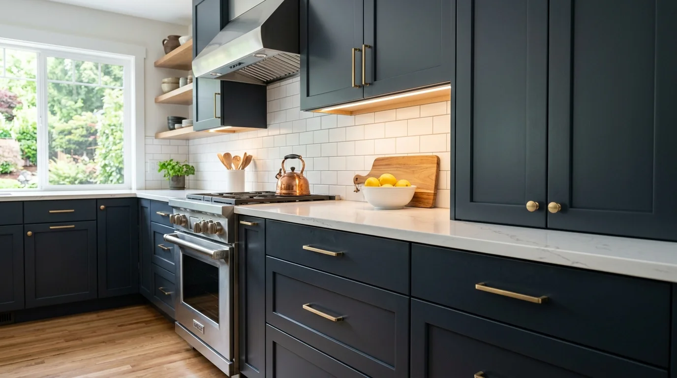 QC Painting cabinet painting & refinishing project in Oregon