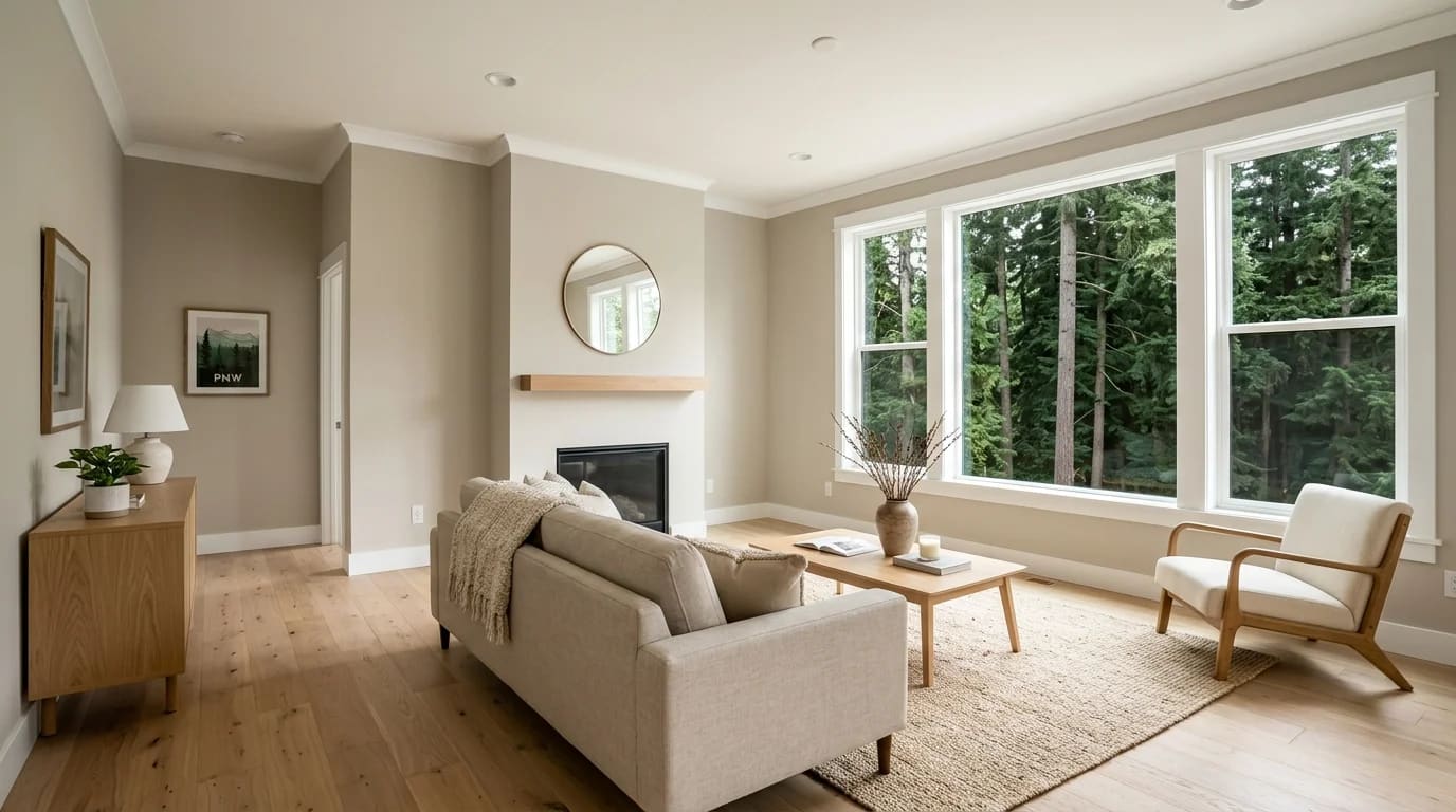 QC Painting interior painting project in Oregon